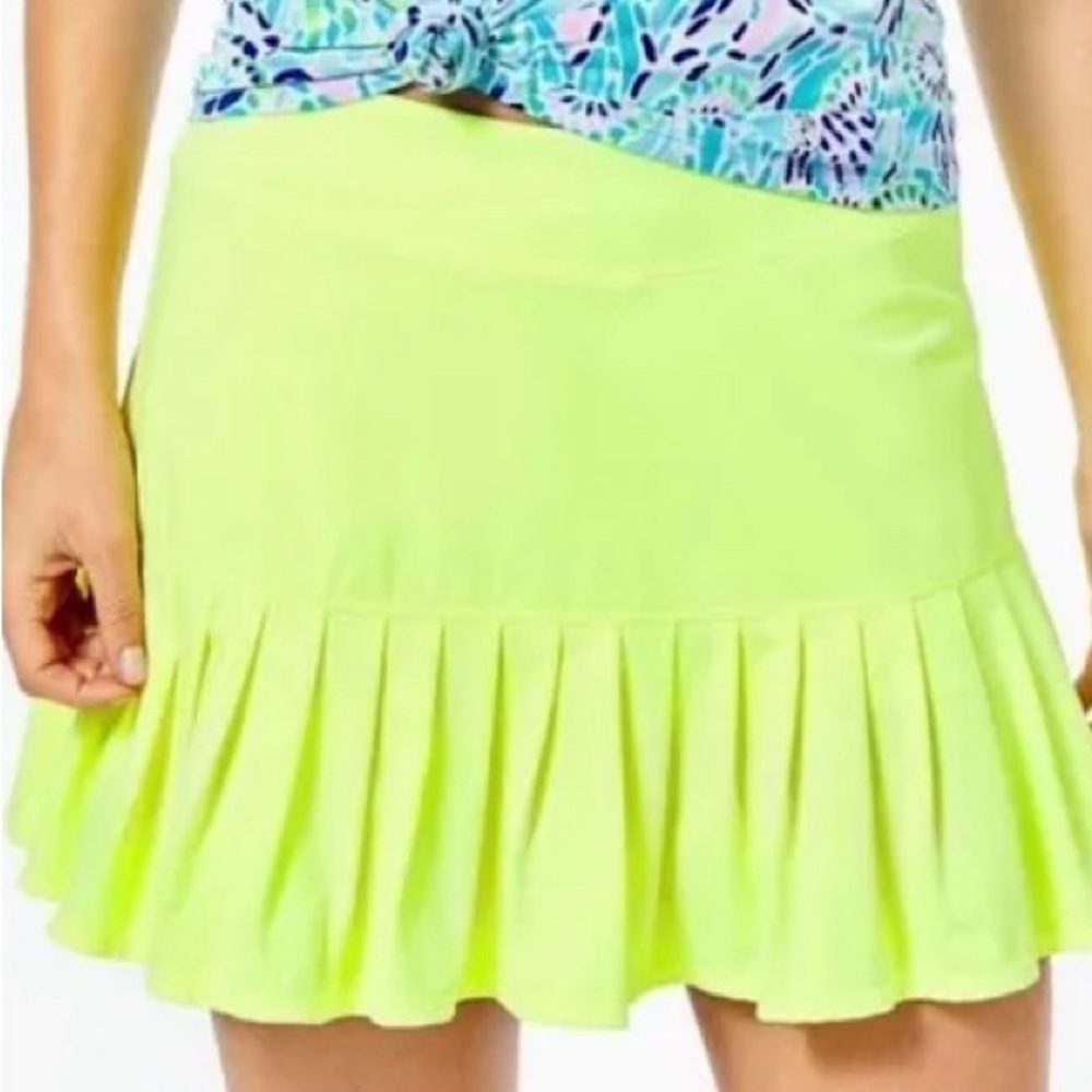 Lilly Pulitzer yellow tennis skirt‎ athletic wear women leisure great condition